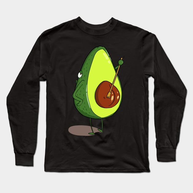 Avocado Long Sleeve T-Shirt by Crazy Shirts